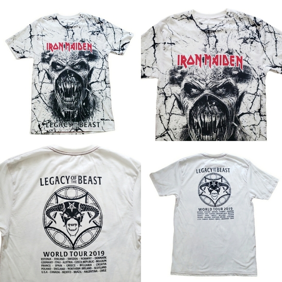 Iron Maiden Other - ‼️SOLD‼️ Rare Iron Maiden 2019 World Tour Concert Legacy of the beast All over
